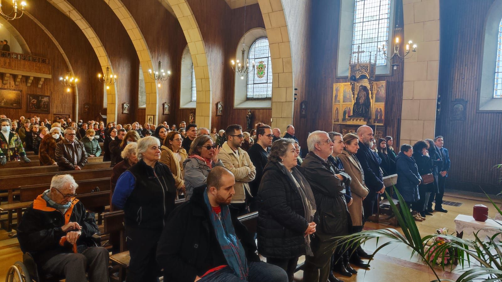 El funeral del exalcalde de Lena Gaudencio Tomillo