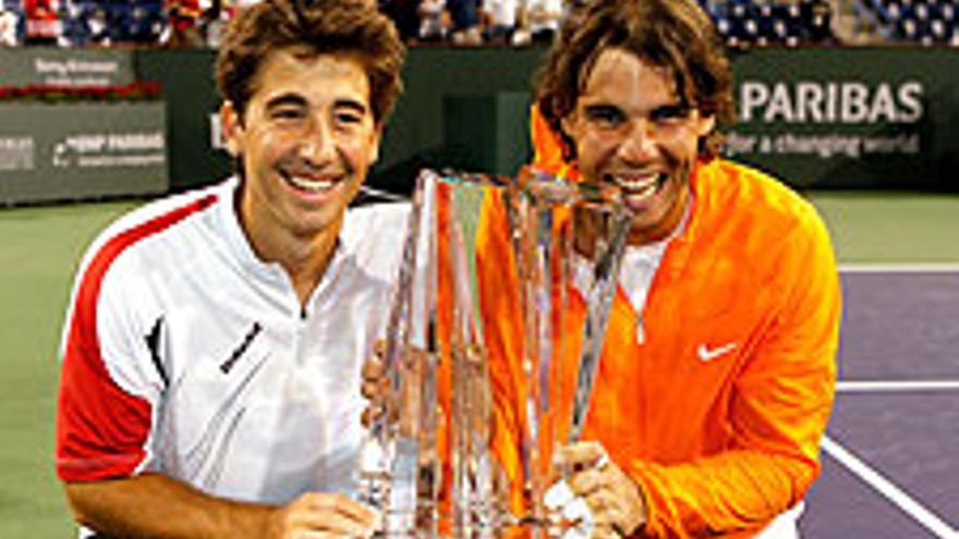 Rafael Nadal y Marc López, campeones de dobles en Indian Wells