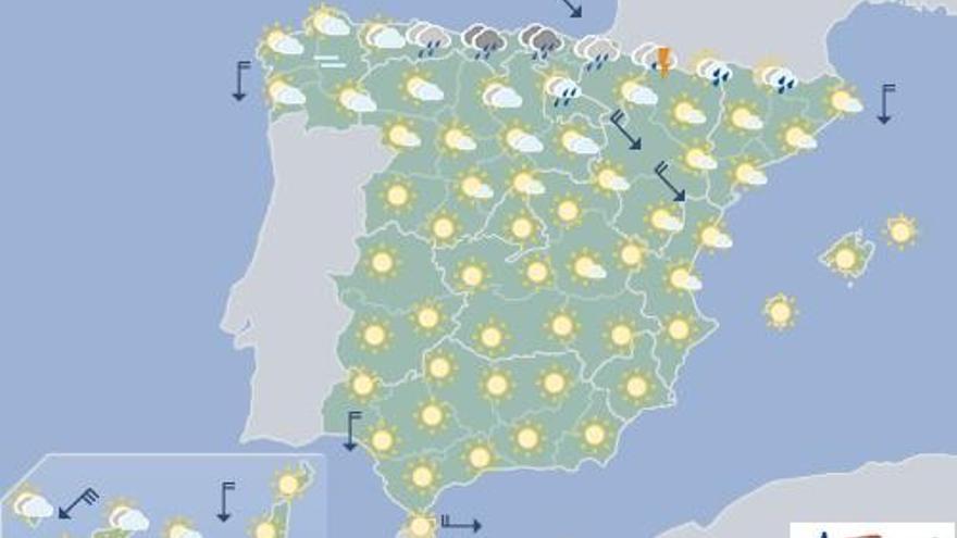 Intervalos nubosos en el norte de Canarias