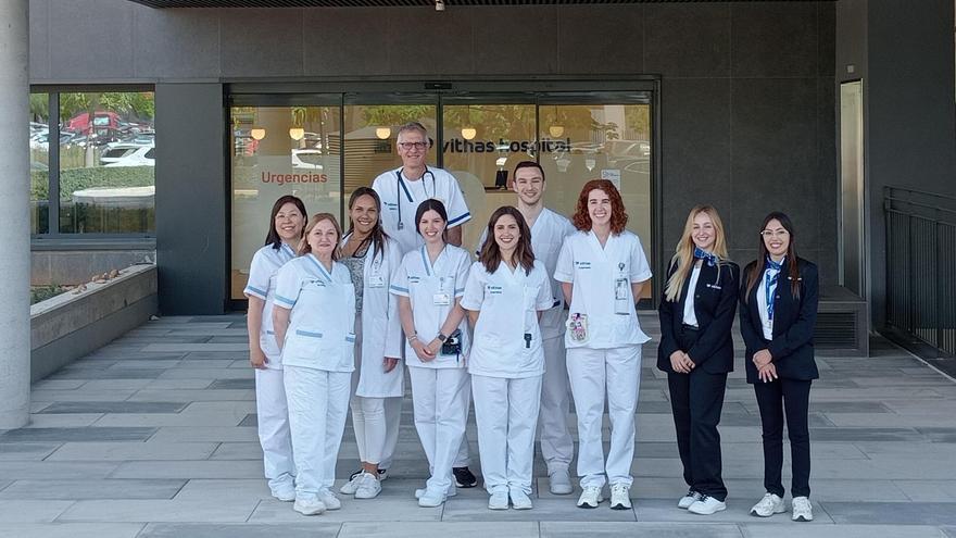 Parte del equipo de Urgencias del Hospital Vithas Valencia Turia.