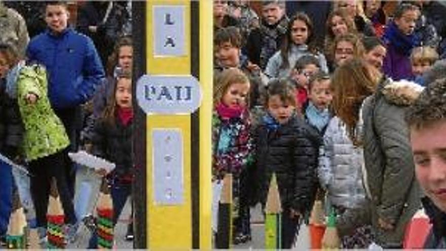 L&#039;escola Marquès de la Pobla, de Capellades, celebra el Dia de la Pau