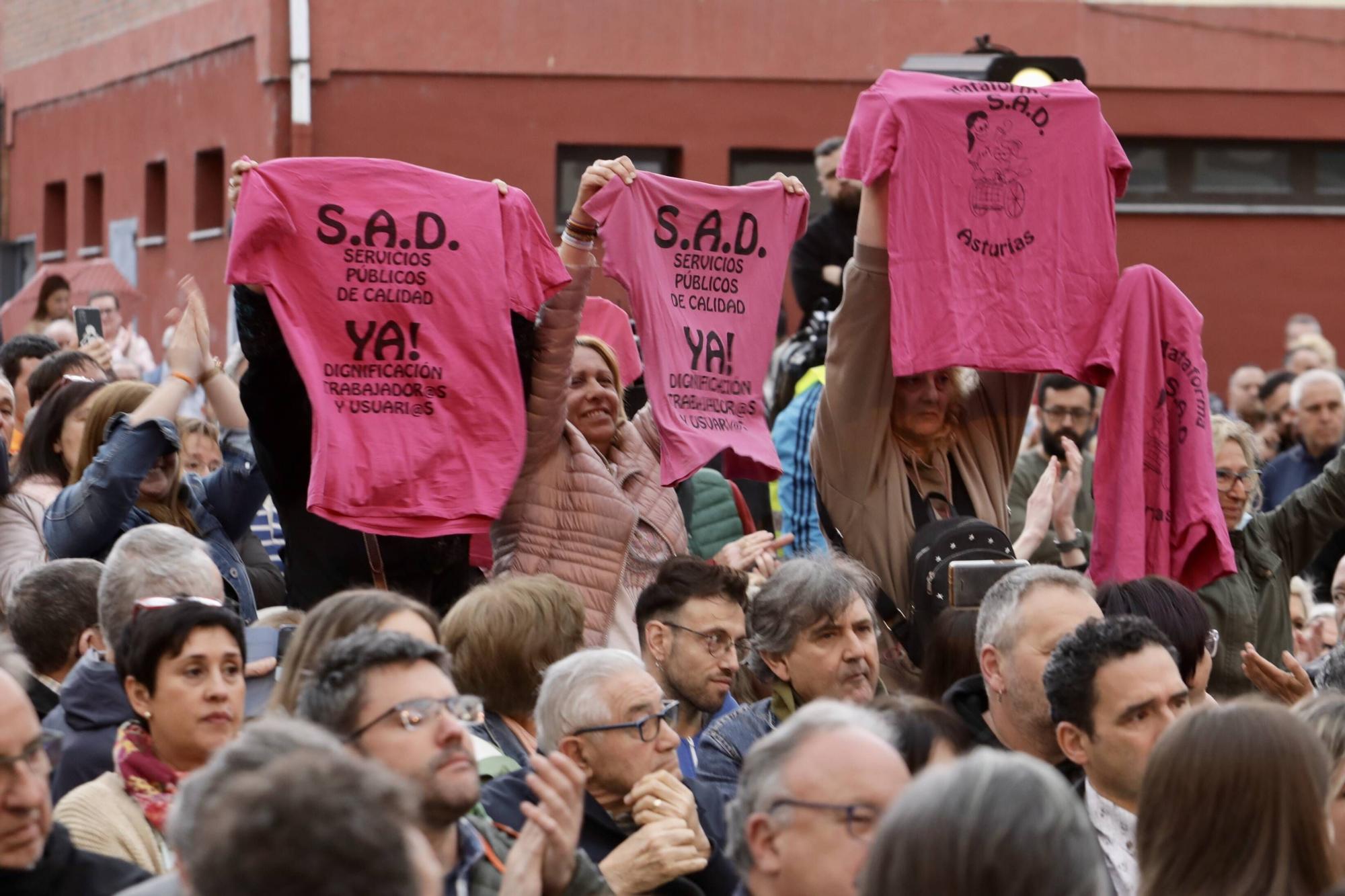 En imágenes: Así fue la visita de Yolanda Díaz a Asturias