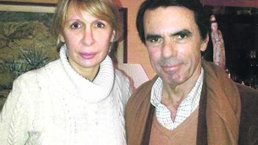 Con su tío, el expresidente José María Aznar.