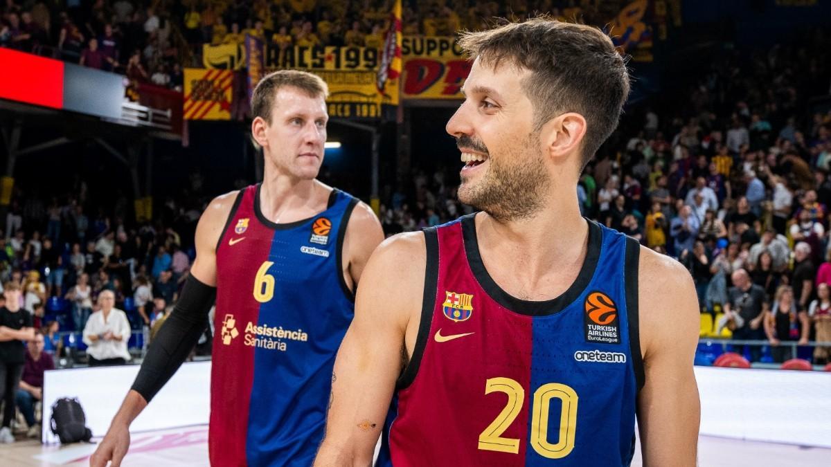 Nico Laprovittola y Jan Vesely son los jugadores más veteranos del Barça 25/26
