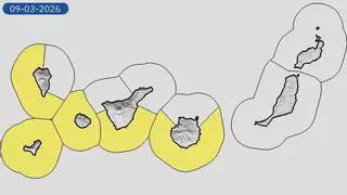 La Aemet pone a Canarias en aviso amarillo este lunes por oleaje en una jornada con viento y lluvia