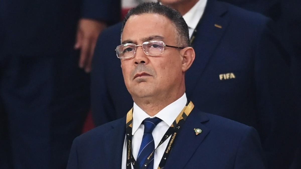 Fouzi Lekjaa, presidente de la Federación Real Marroquí de Fútbol (FRMF)