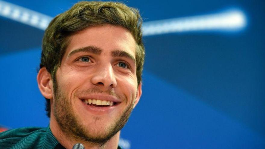 Sergi Roberto: &quot;Es una anécdota que solo haya dos jugadores del Barça&quot;