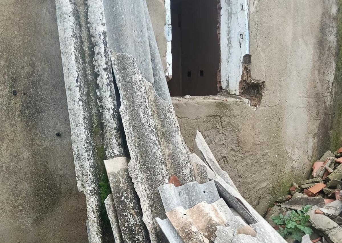 Amianto en las obras de demolición en el Alto de Fuente Fría.