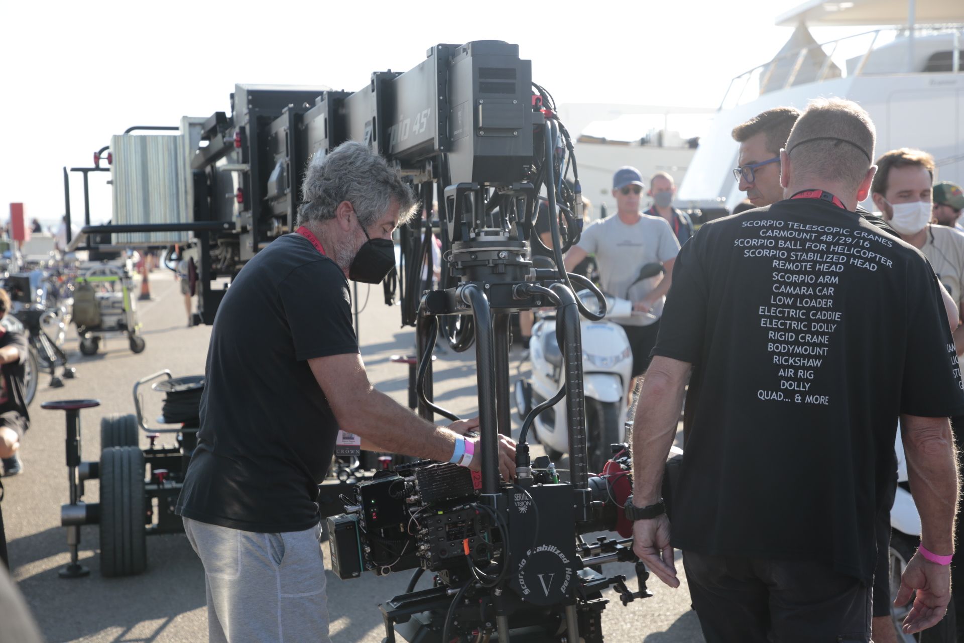 Rodaje de 'The Crown' en el Club de Mar de Palma