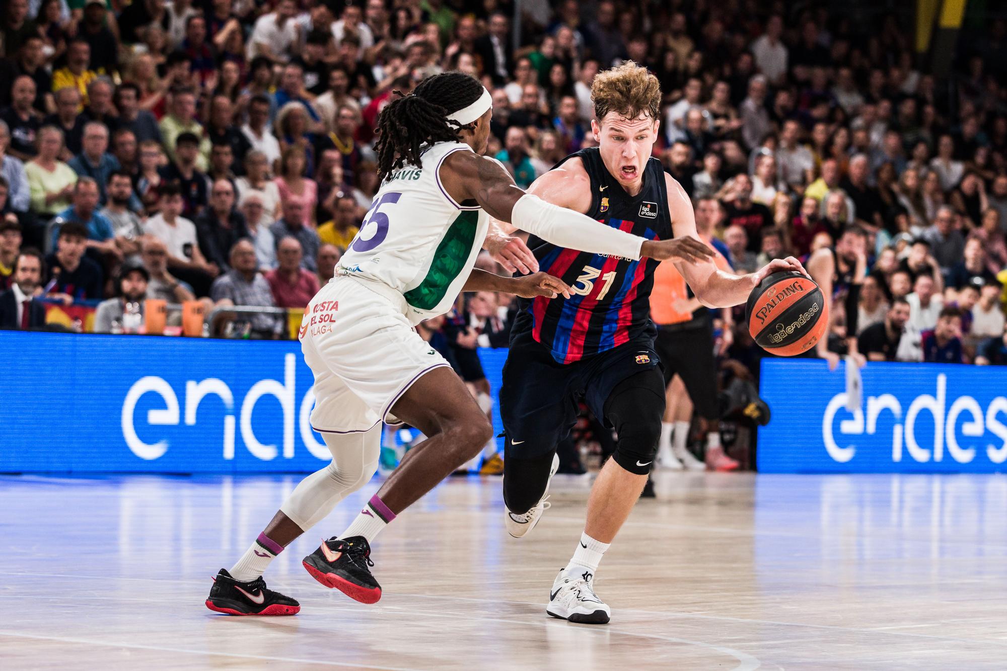 Barcelona - Unicaja, segundo partido de semifinales de la Liga Endesa, en imágenes