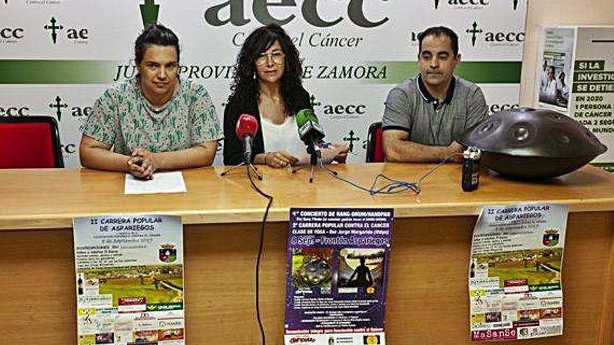 Presentación de la II marcha contra el cáncer en Aspariegos