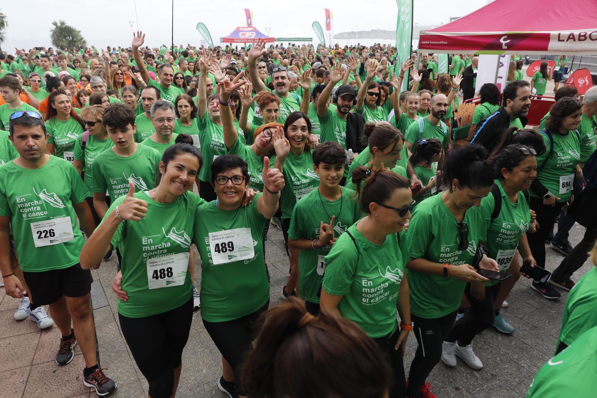 Marcha contra el cáncer en Gijón