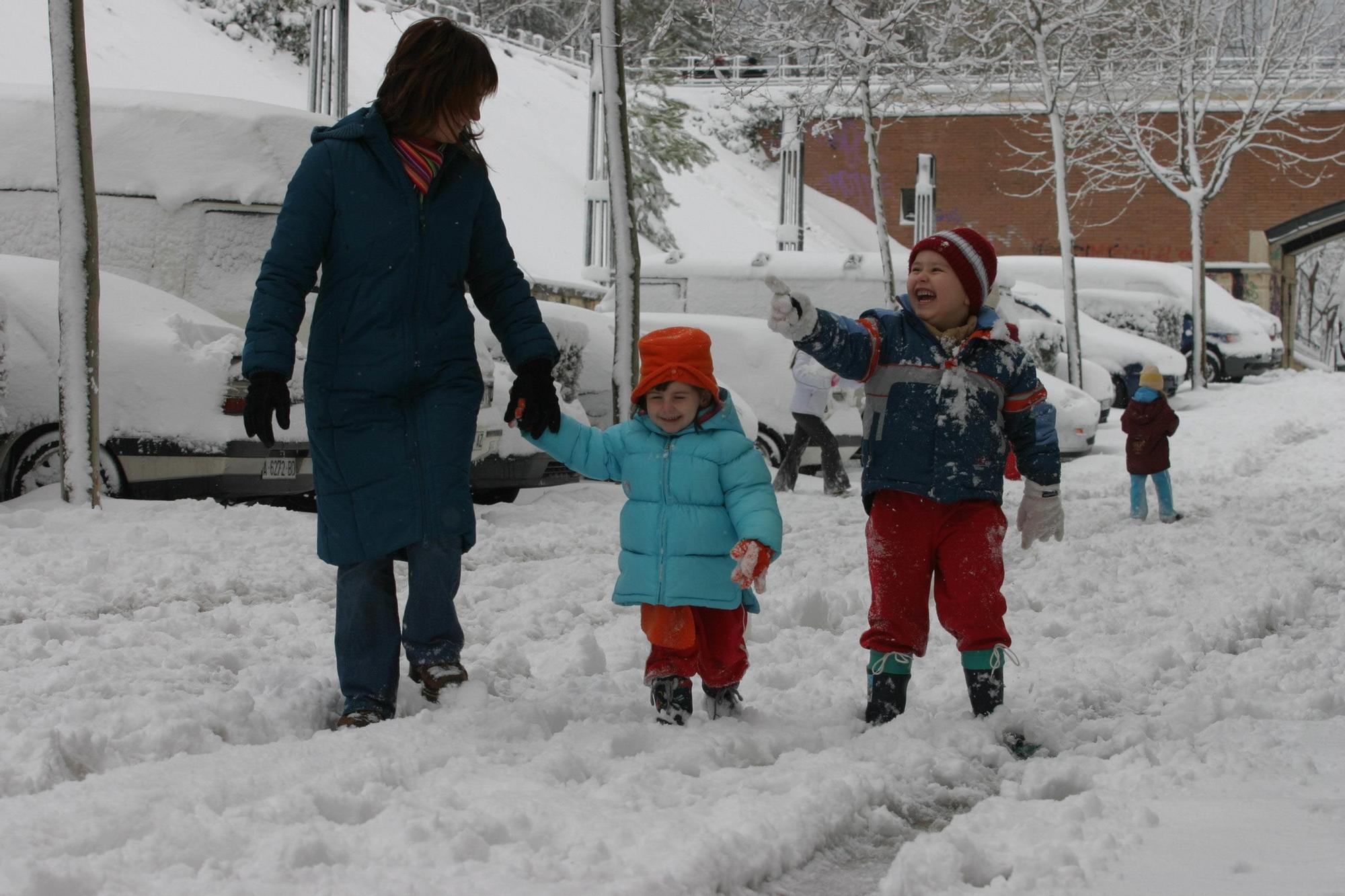 La gran nevada de marzo de 2005 en el interior de la provincia de Alicante