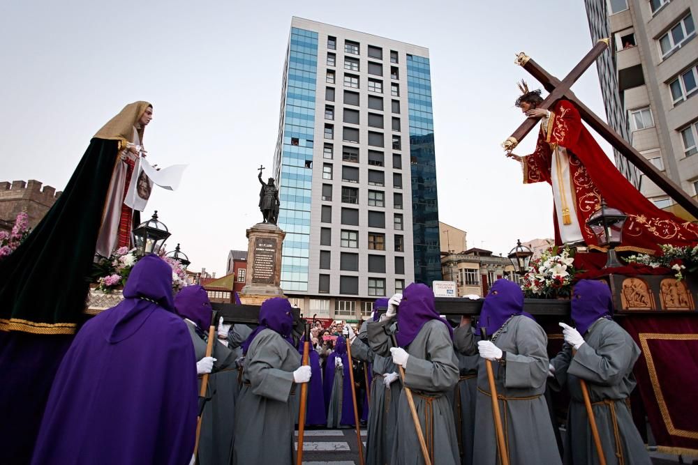 Procesión del Encuentro en Gijón