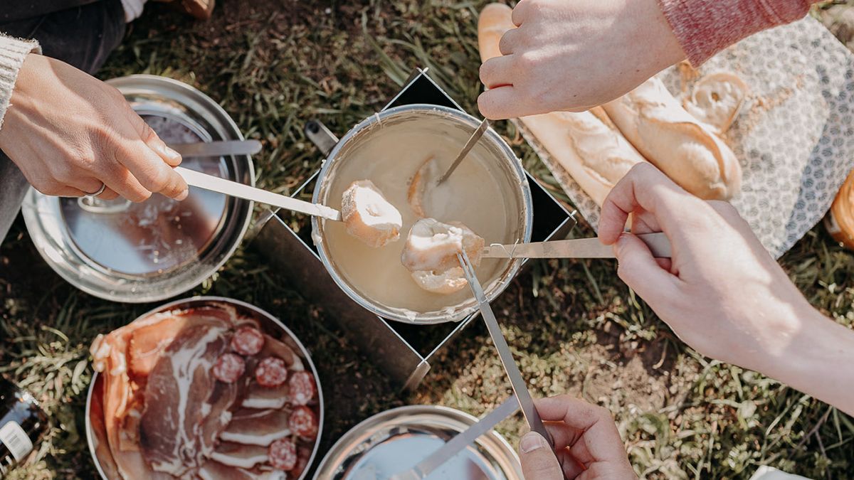 Una fondue en plena naturaleza, una experiencia original para saborear Valonia