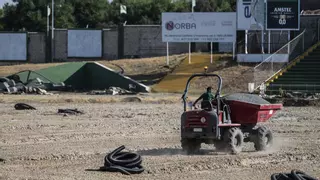 El Cacereño, seguro de que el nuevo césped estará a tiempo