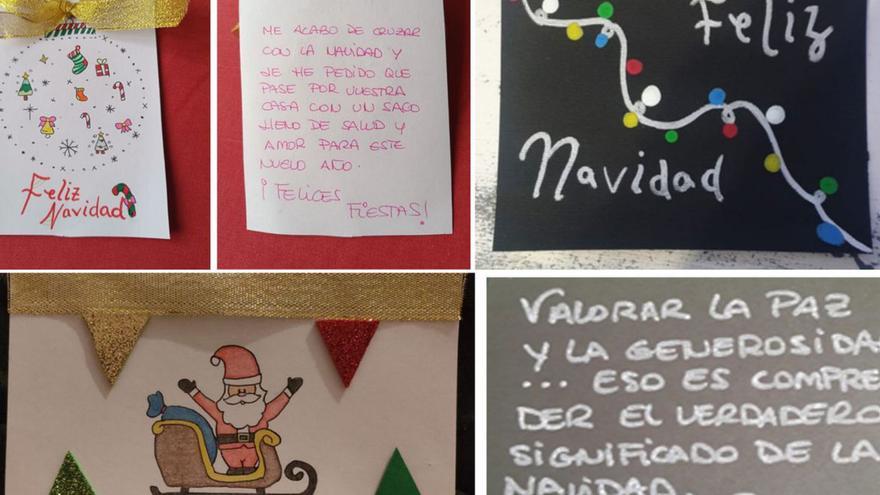 El &quot;espíritu de la Navidad&quot; invade Morales de Valverde y envía mensajes entrañables a cada uno de los vecinos
