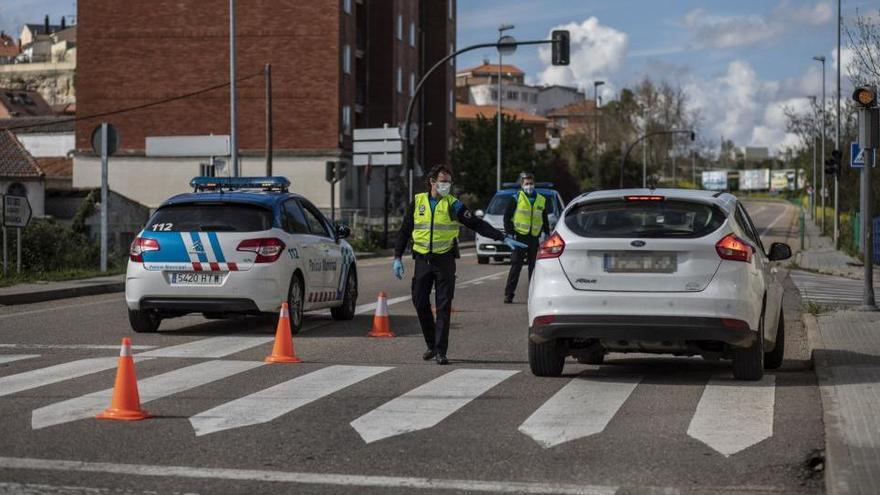 Control policial en Zamora