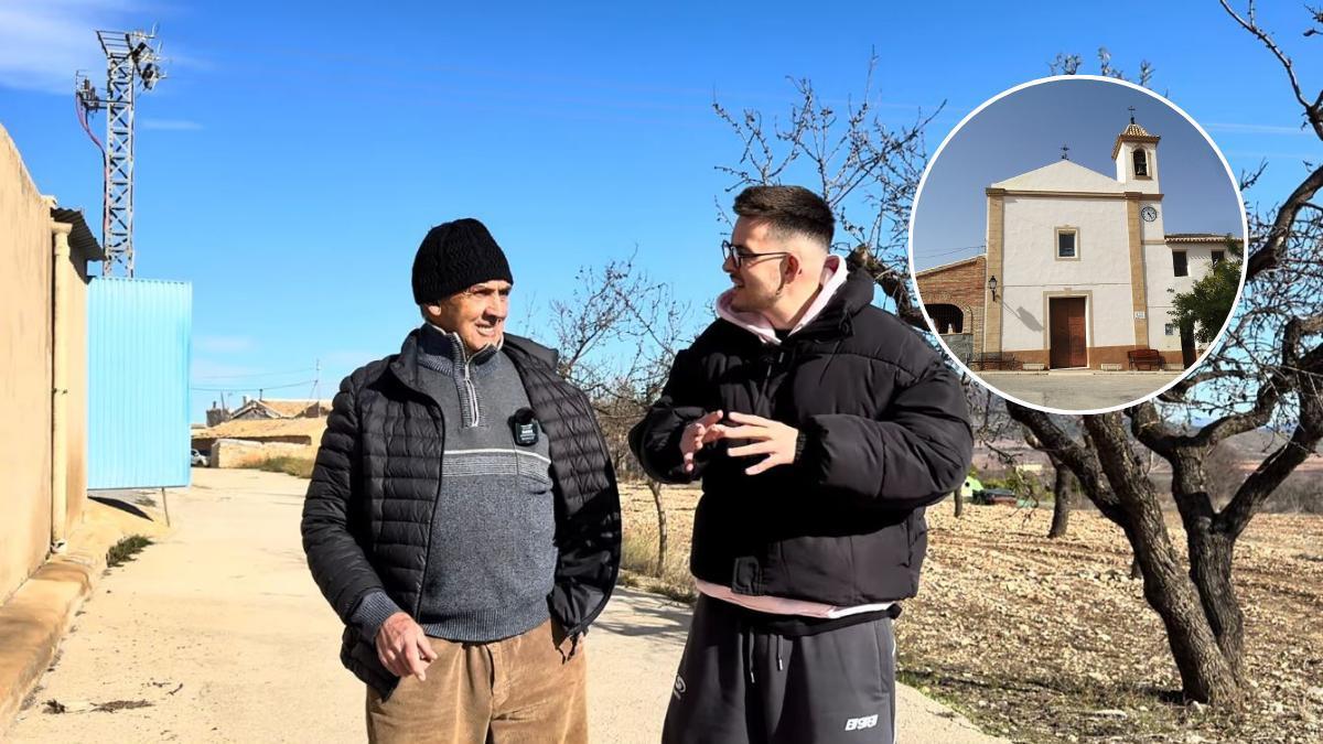 Un momento del vídeo de Cabrafotuda entrevistando a Juan, vecino de Raspay.