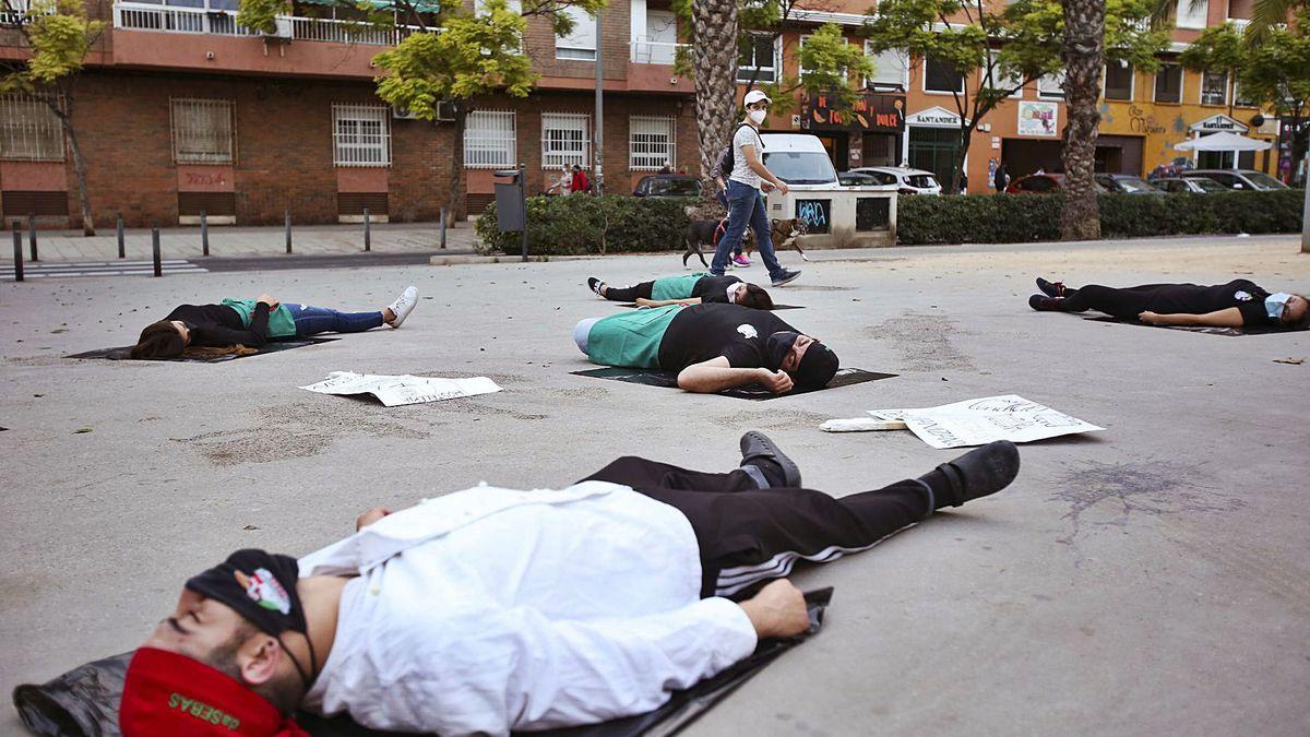 Protesta de los hosteleros en Alicante