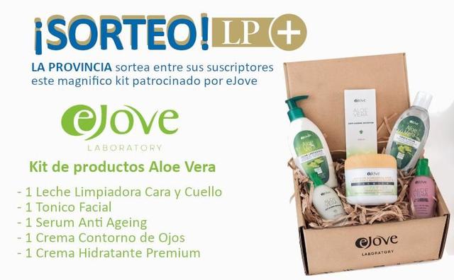 Sorteo de un kit de productos de Aloe Vera de eJove Laboratory
