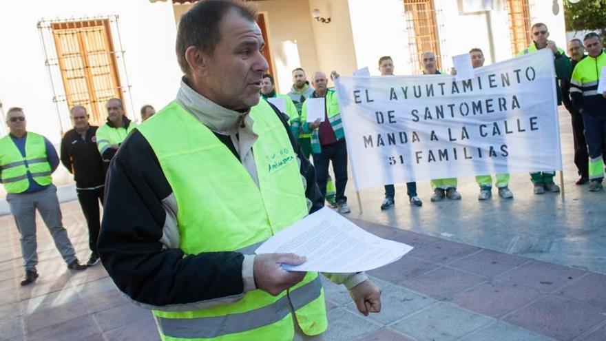 Los trabajadores de Arimesa en una de sus protestas.