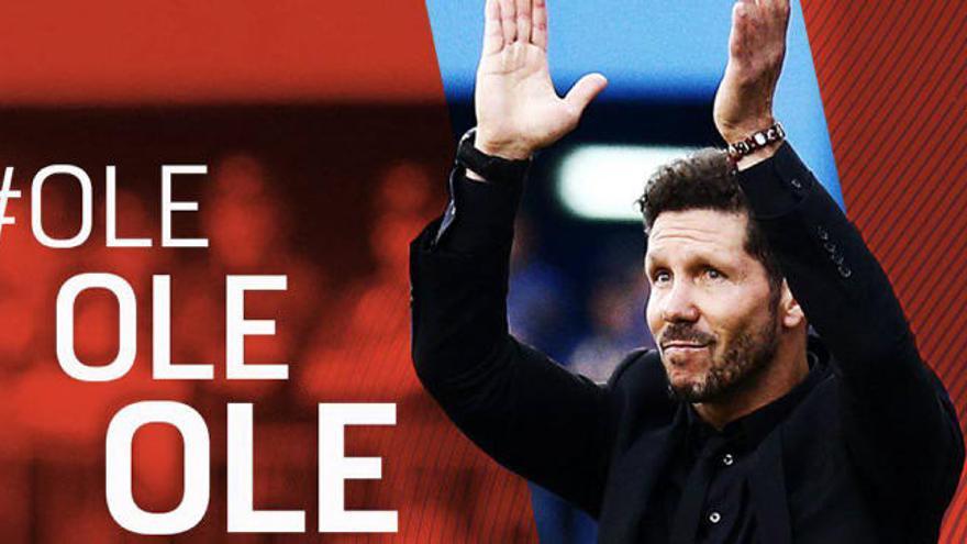 Simeone renueva con el Atlético 