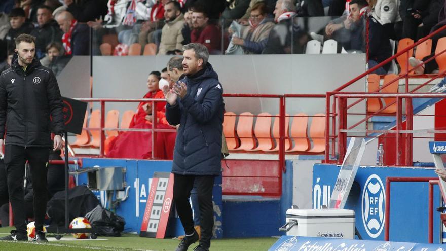 Rubén Domínguez, ayer en el Anxo Carro.