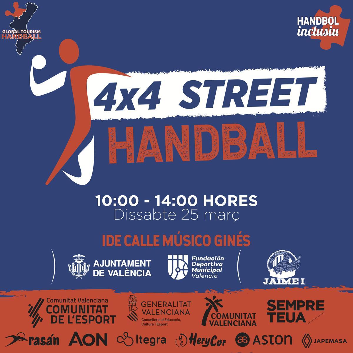 Cita este sábado con el Circuito 4×4 Street Handball.