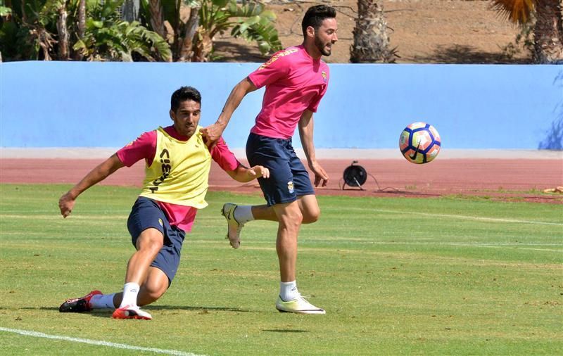 Fase final del entrenamiento de la UD Las Palmas