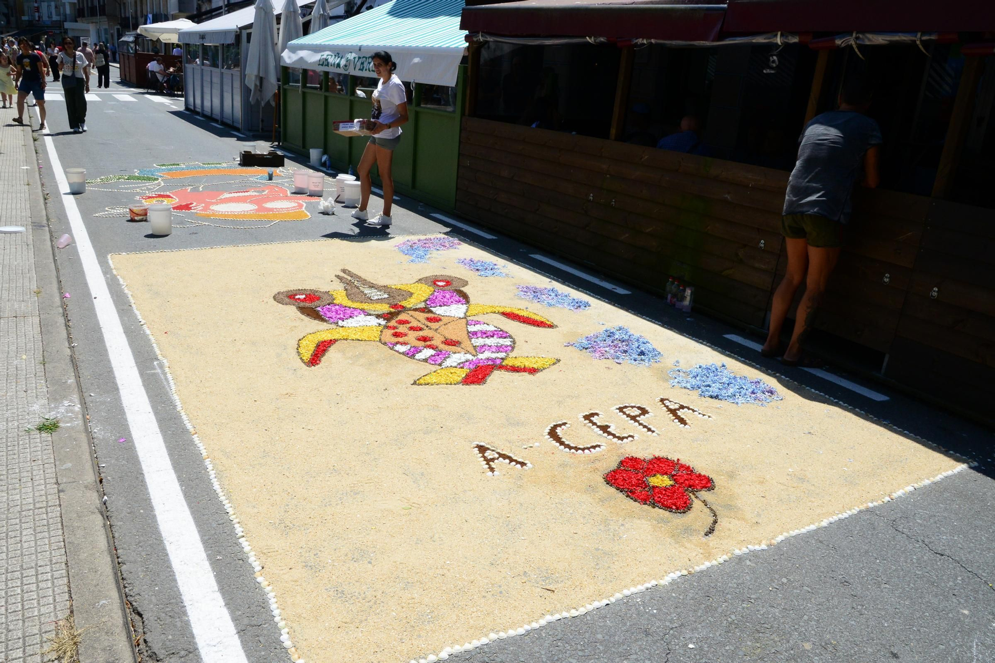 La fiesta de las alfombras florales del Corpus en Bueu (III)