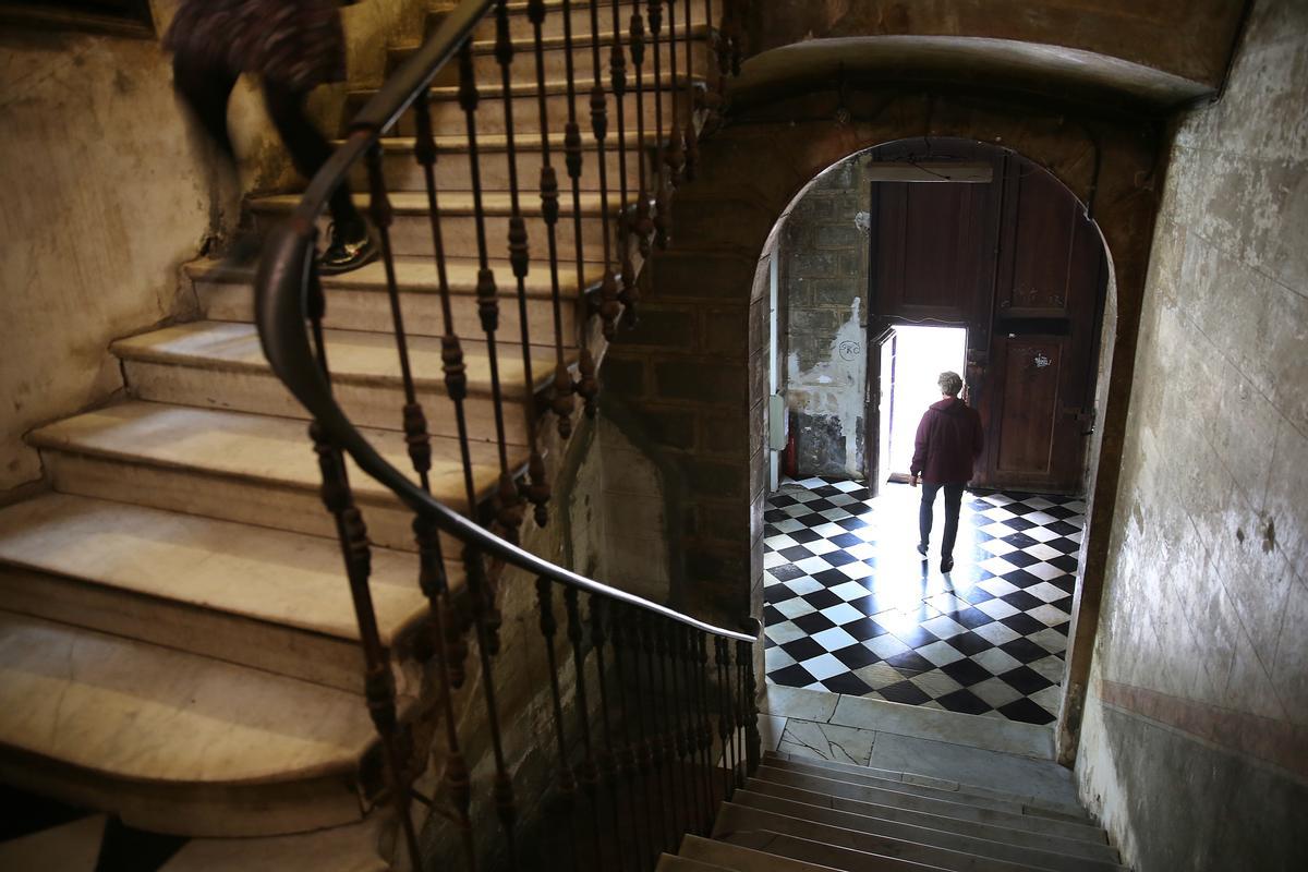 Entrada de Arai, 3, en el barrio Gòtic de Barcelona.