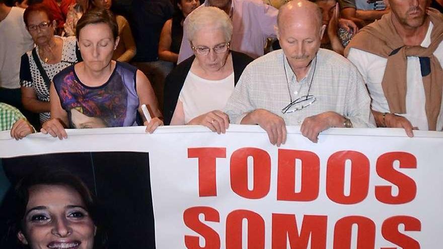 La familia de Sonia en la manifestación de agosto de 2013.