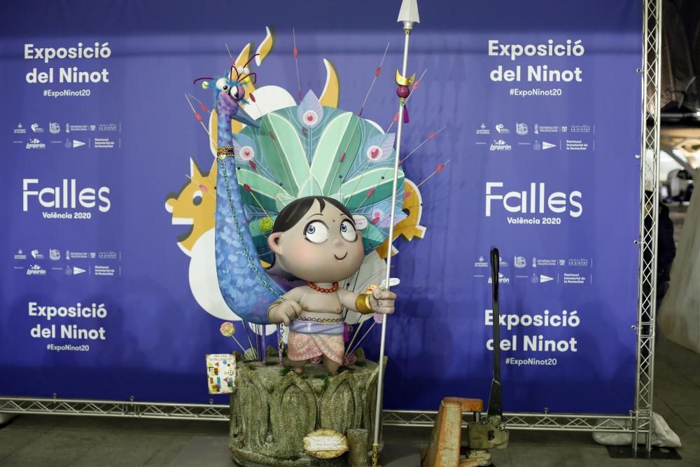 Primera jornada de entrega de ninots de las Fallas 2020