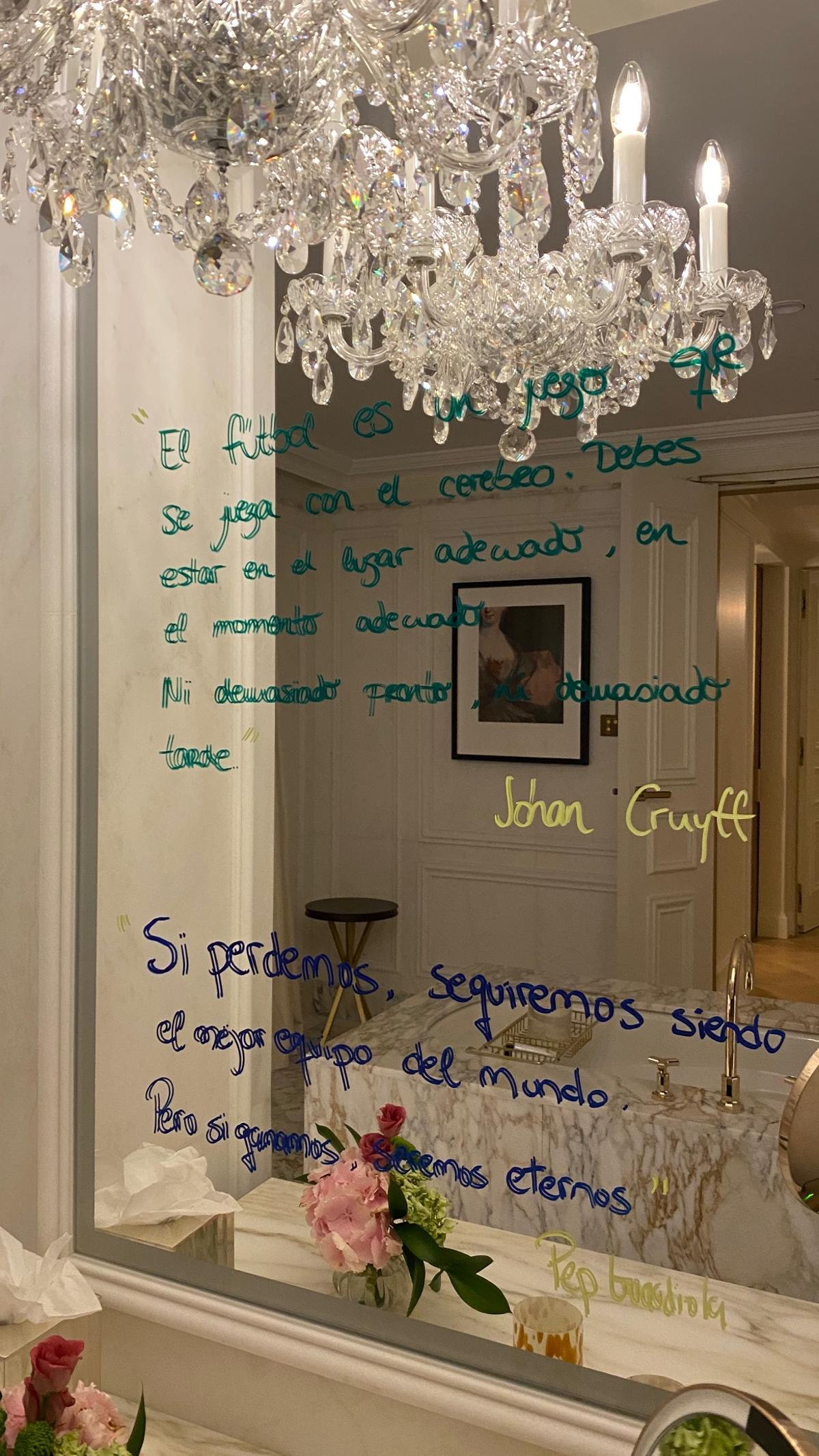 Mensaje motivador con frases de Guardiola y Cruyff