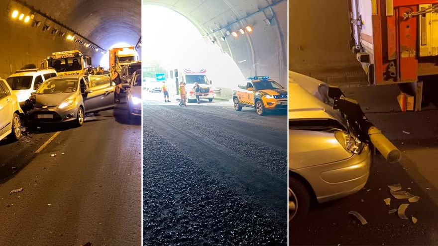 Una carga de brea y la apertura de una puerta: ¿qué pasó en el accidente múltiple de Oviedo?