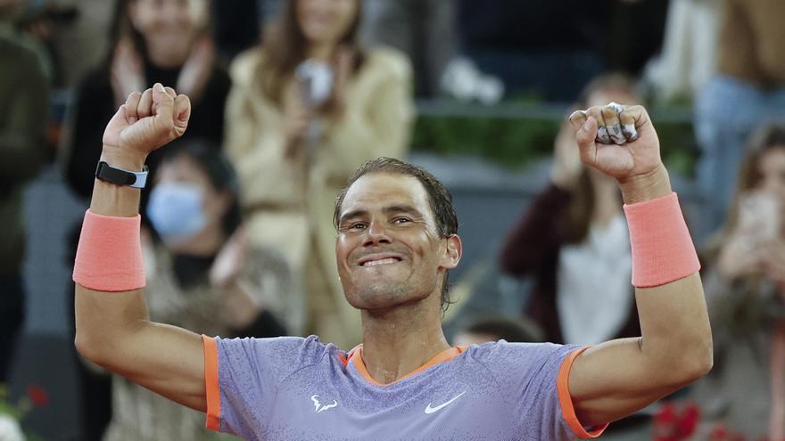 Nadal, tras ganar a De Miñaur en Madrid: «Todavía me ilusiona y emociona jugar a tenis»