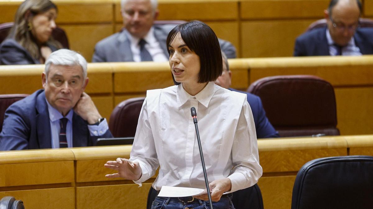 Diana Morant, durante un pleno del Senado