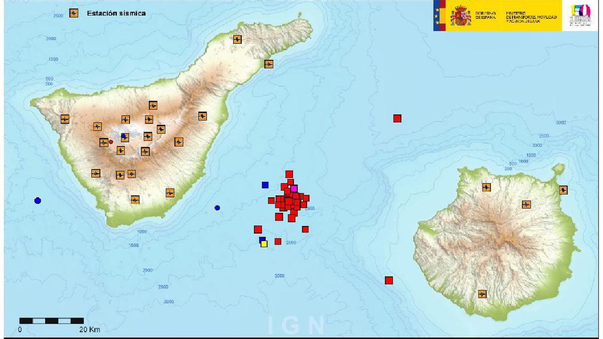 El IGN detecta 37 terremotos en tres horas en el Volcán de Enmedio