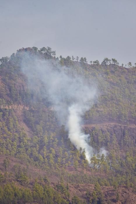 24-02-2020 MOGÁN. Vista del incendio desde Veneguera  | 24/02/2020 | Fotógrafo: Andrés Cruz