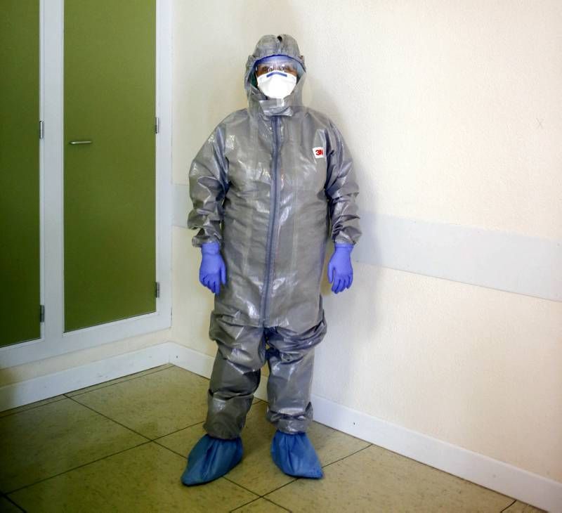 Fotogalería: Así es la preparación del Royo Villanova contra el ébola