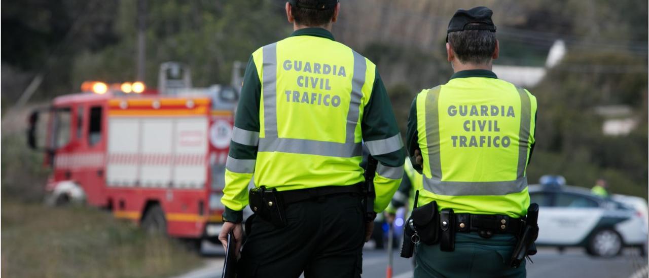 Imagen de archivo de un accidente de tráfico en Ibiza.