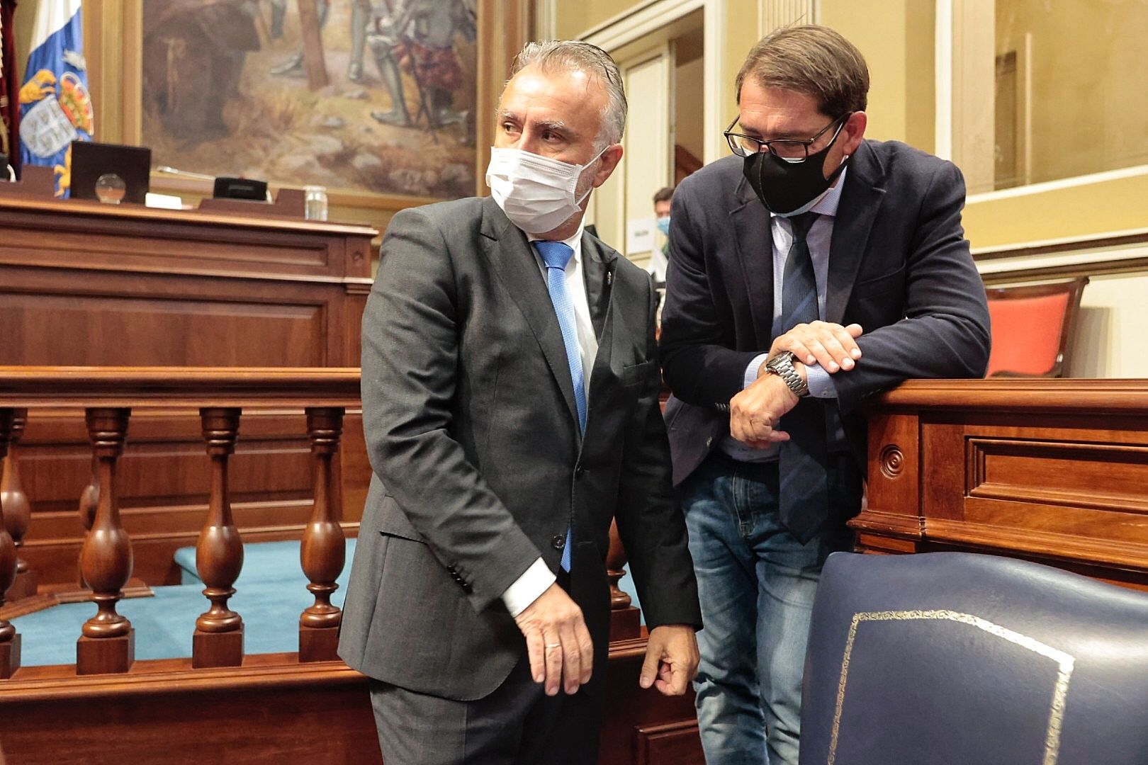 Pleno en el Parlamento de Canarias (23/02/21)