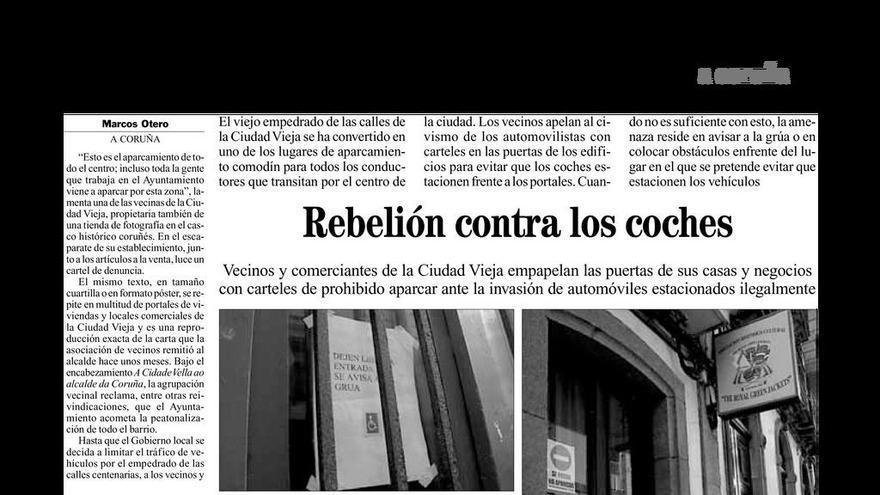 Página de LA OPINIÓN del 21 de abril de 2008.