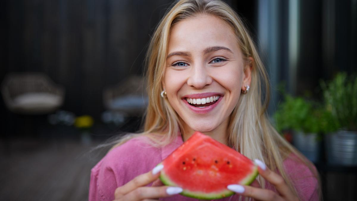 Una chica feliz