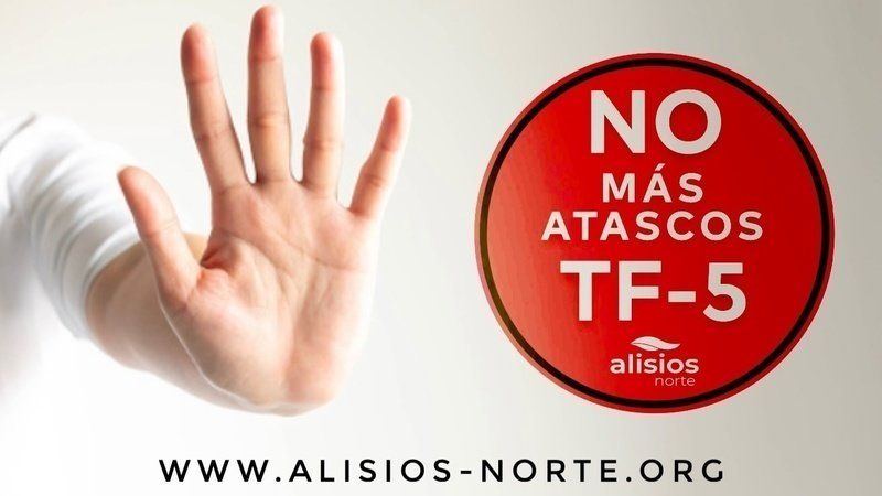 La campaña contra las colas de la TF-5 emprendida por Alisios Norte