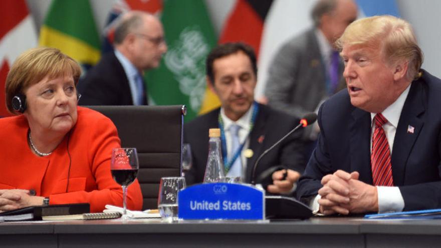 Angela Merkel y Donald Trump, durante la cumbre del G20.