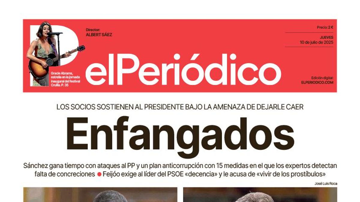 La portada de EL PERIÓDICO del 10 de julio de 2025