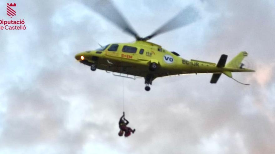 Vídeo: Espectacular rescate aéreo en Castellón