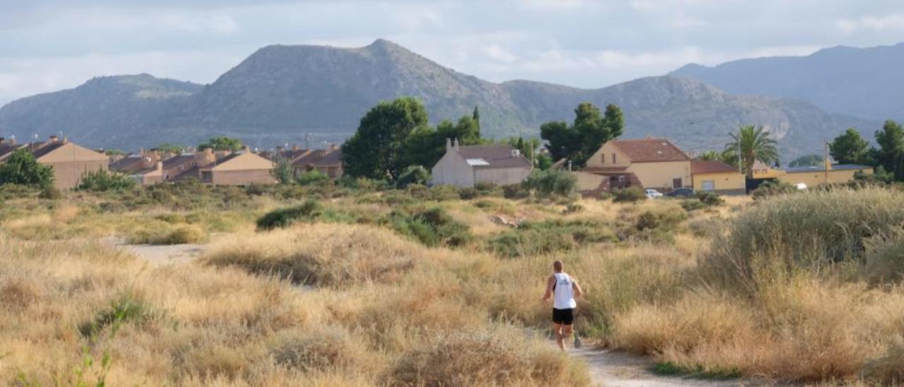 La parcela municipal de la zona dels Platans de Petrer donde se instalarán las prefabricadas.